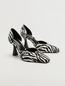 Mango Zebra leather shoes