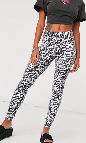 Only legging in zebra print