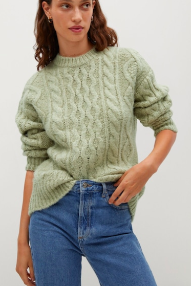 Mango Cable-knit sweater