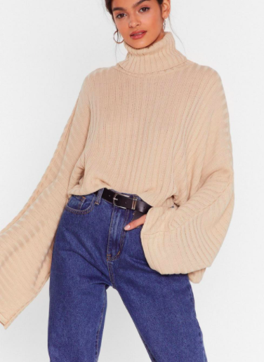 Nasty Gal Call Knit a Day Oversized Sweater