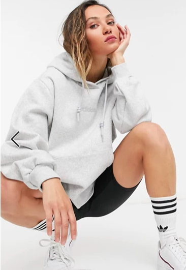 adidas Originals 'Cozy Comfort' oversized hoodie in gray
