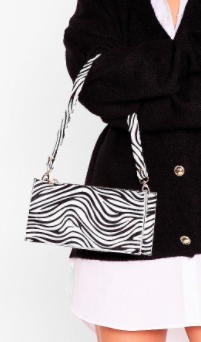 WANT Wild We Wait Zebra Mini Shoulder Bag