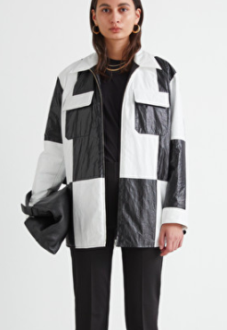 Stories Oversized Colour Block Overshirt