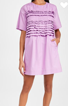 ENGLISH FACTORY Ruffle Tee Dress