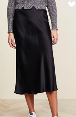 ANINE BING Bar Silk Skirt