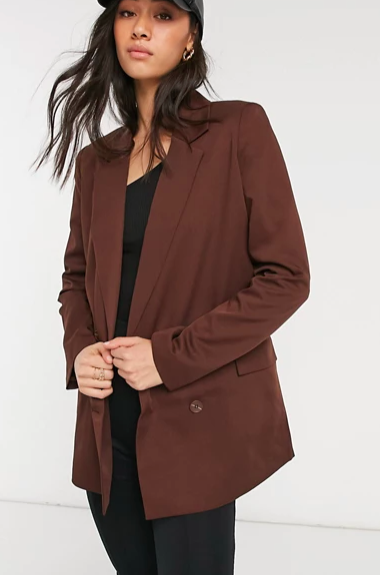 Vero Moda Aware blazer in brown