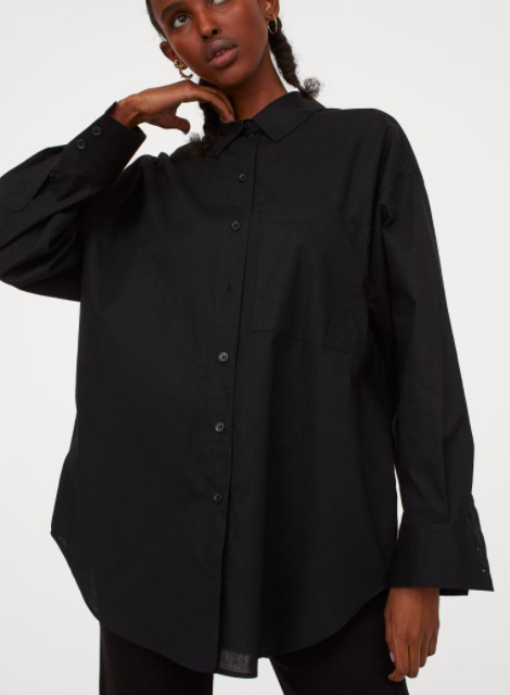 HM Oversized Cotton Shirt