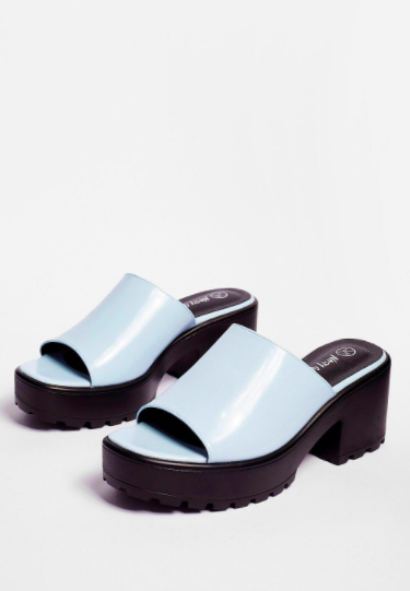 Nasty Gal Let Love Mule Cleated Chunky Mules