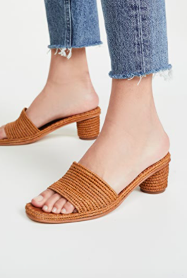 Carrie Forbes Bou Heeled Mules  