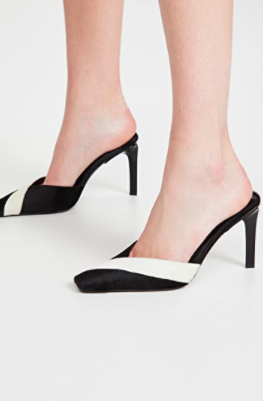 Sergio Rossi Colorblock Mule Pumps  