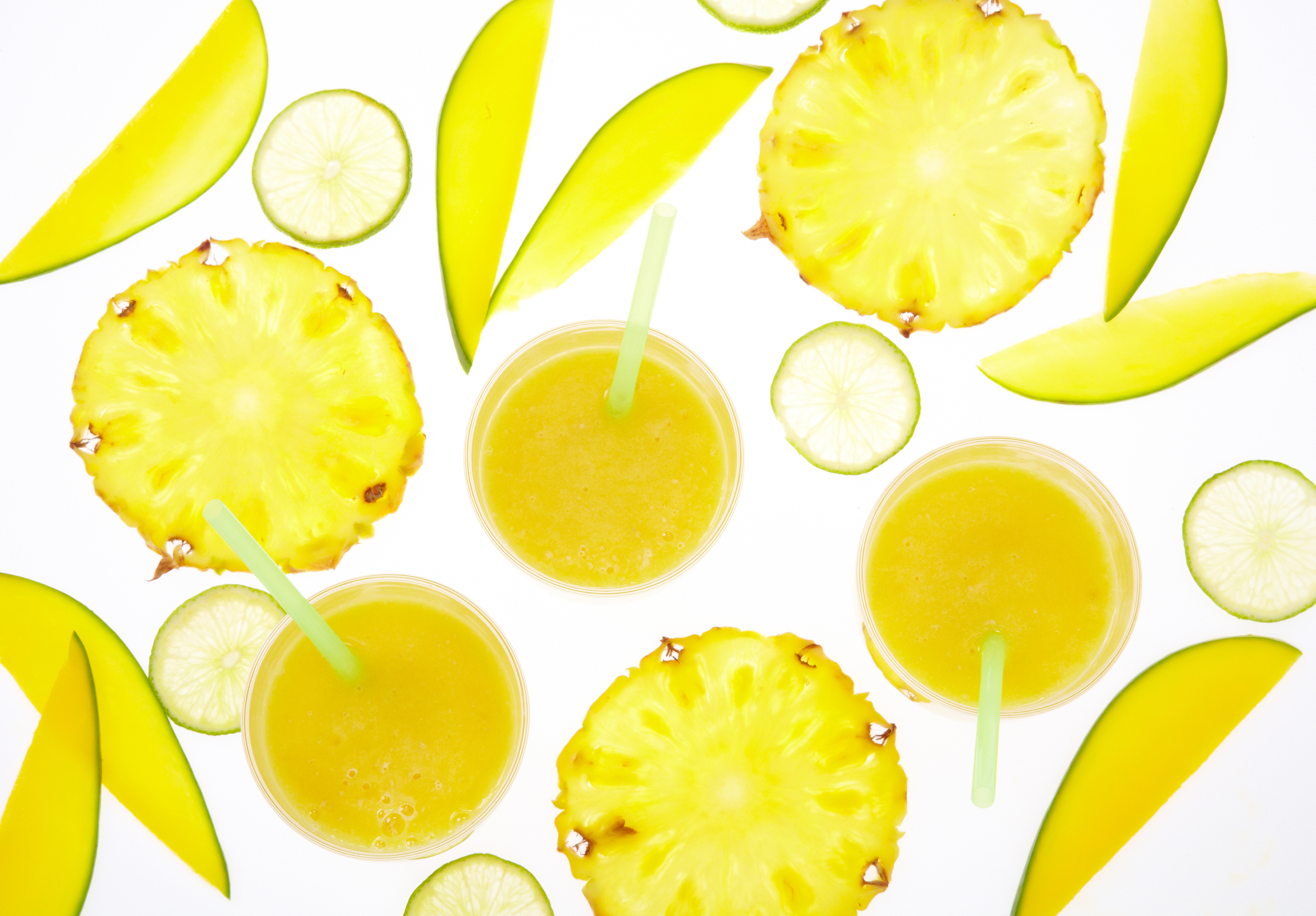 Pineapple-mango smothie.