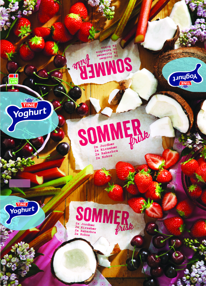 TINE yoghurt- summer.