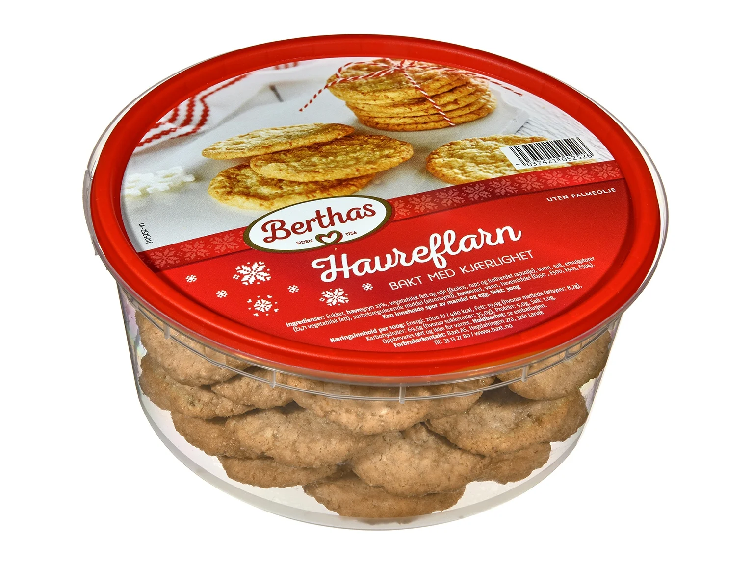 Bakst. New packaging havreflarn.