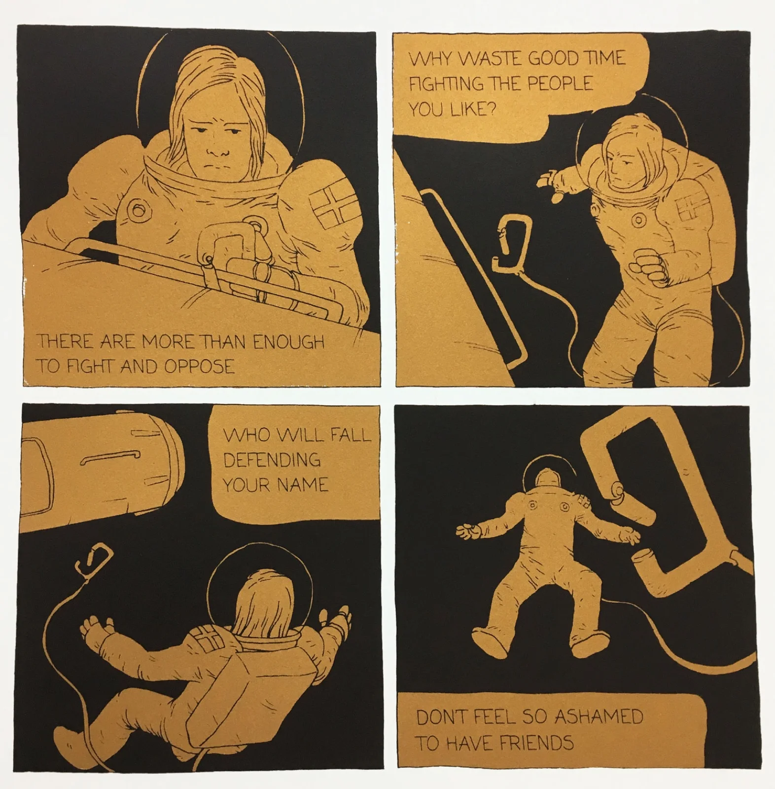 260th Hold Onto Your Friends screen print