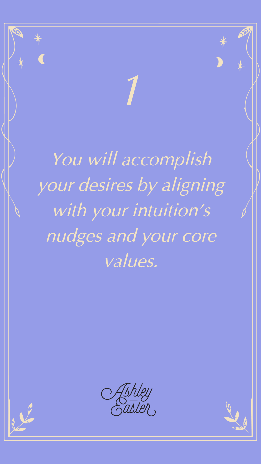 Intuition Card 1 Ashley Easter