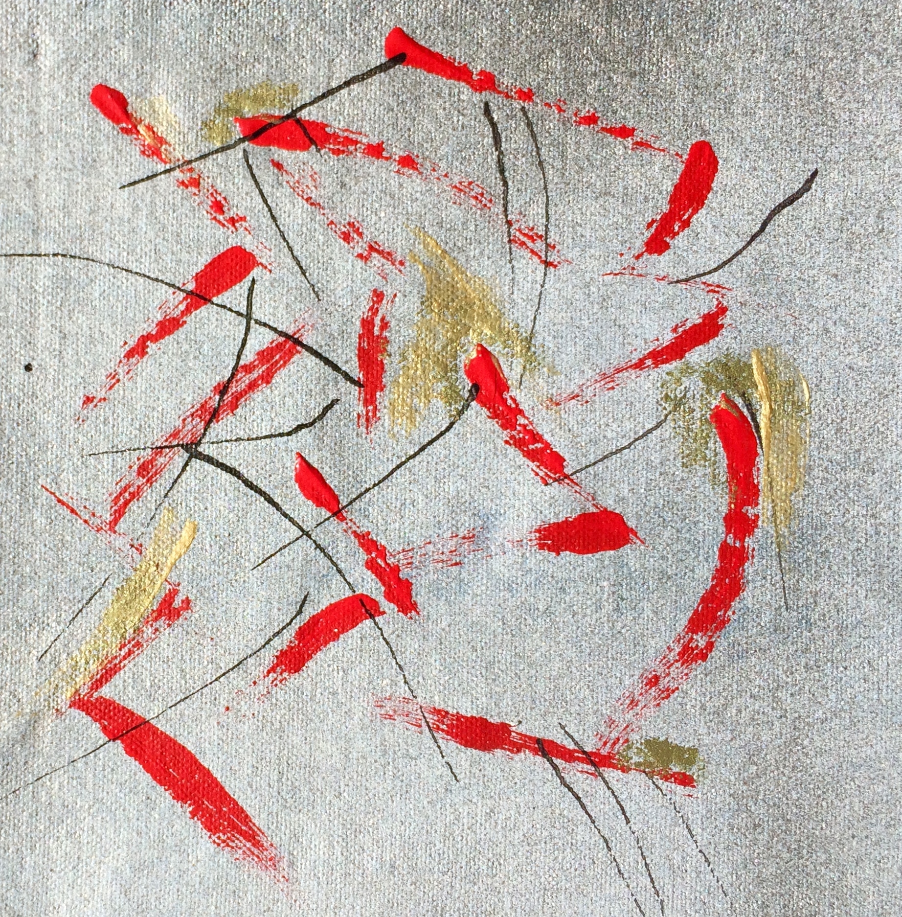 Acrylic/Ink on canvas 20 3/4 X 20 3/4 2015