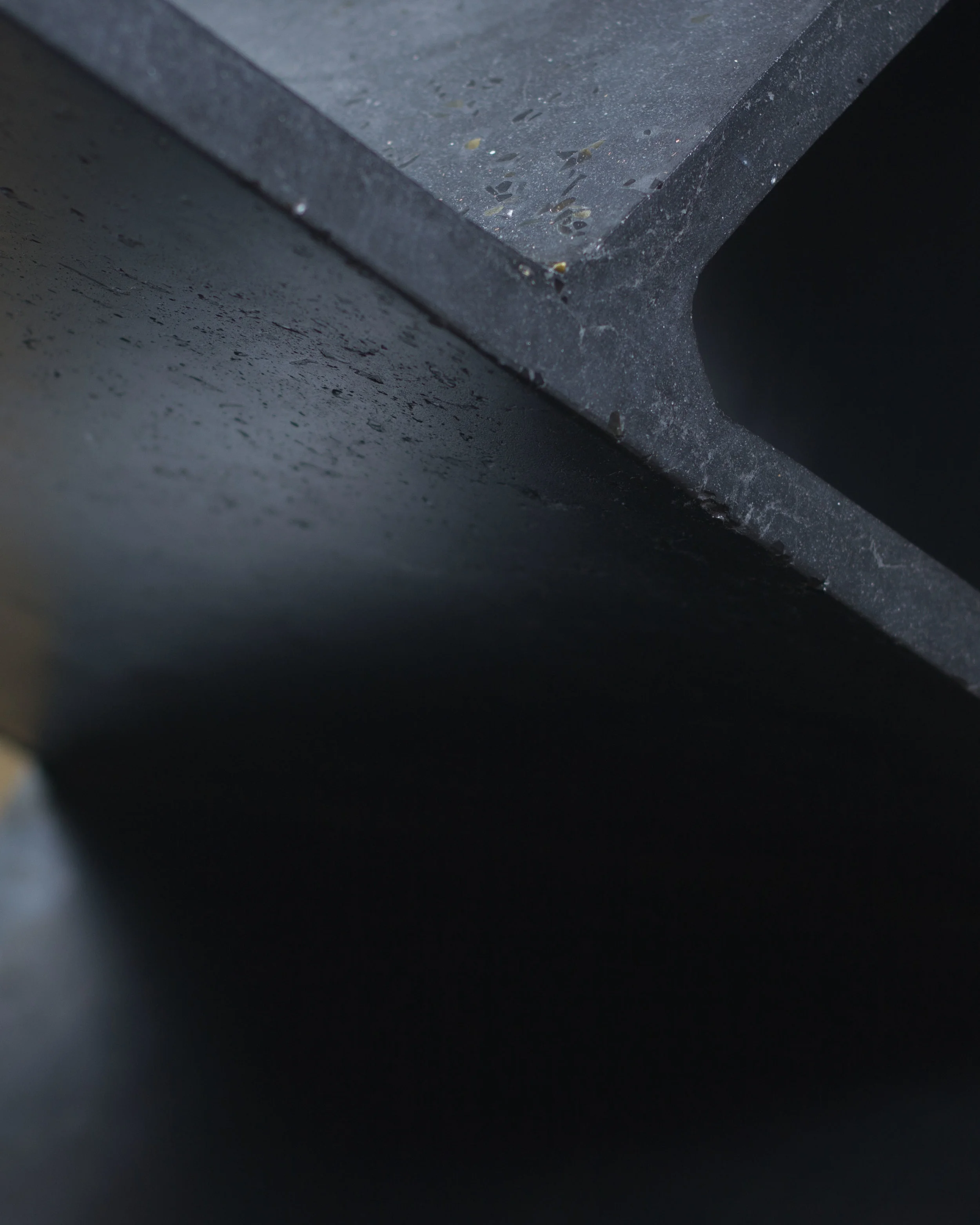 Obsidian infused concrete