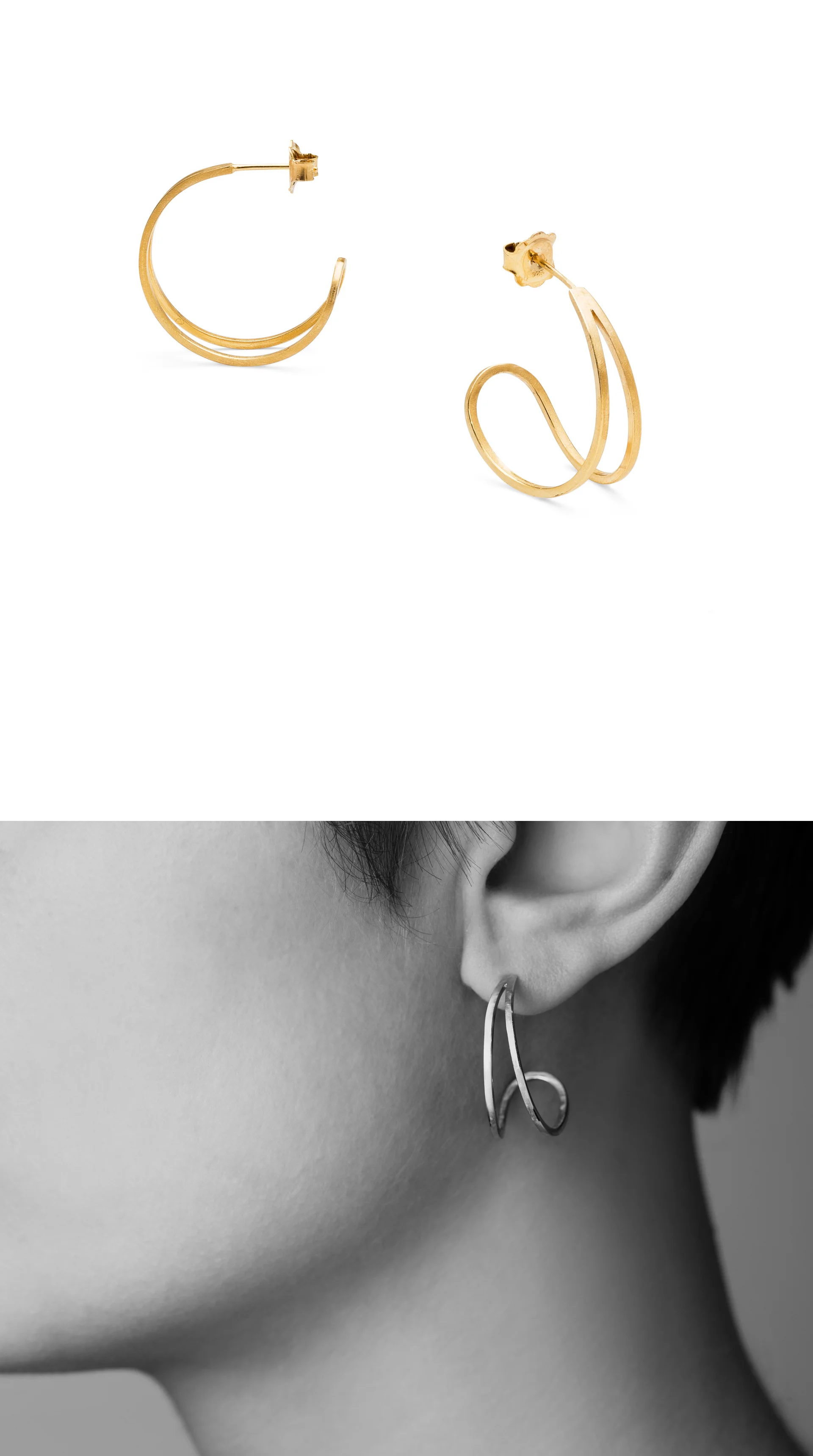 Teardrop hoop earrings by Heather Woof Jewellery.jpg