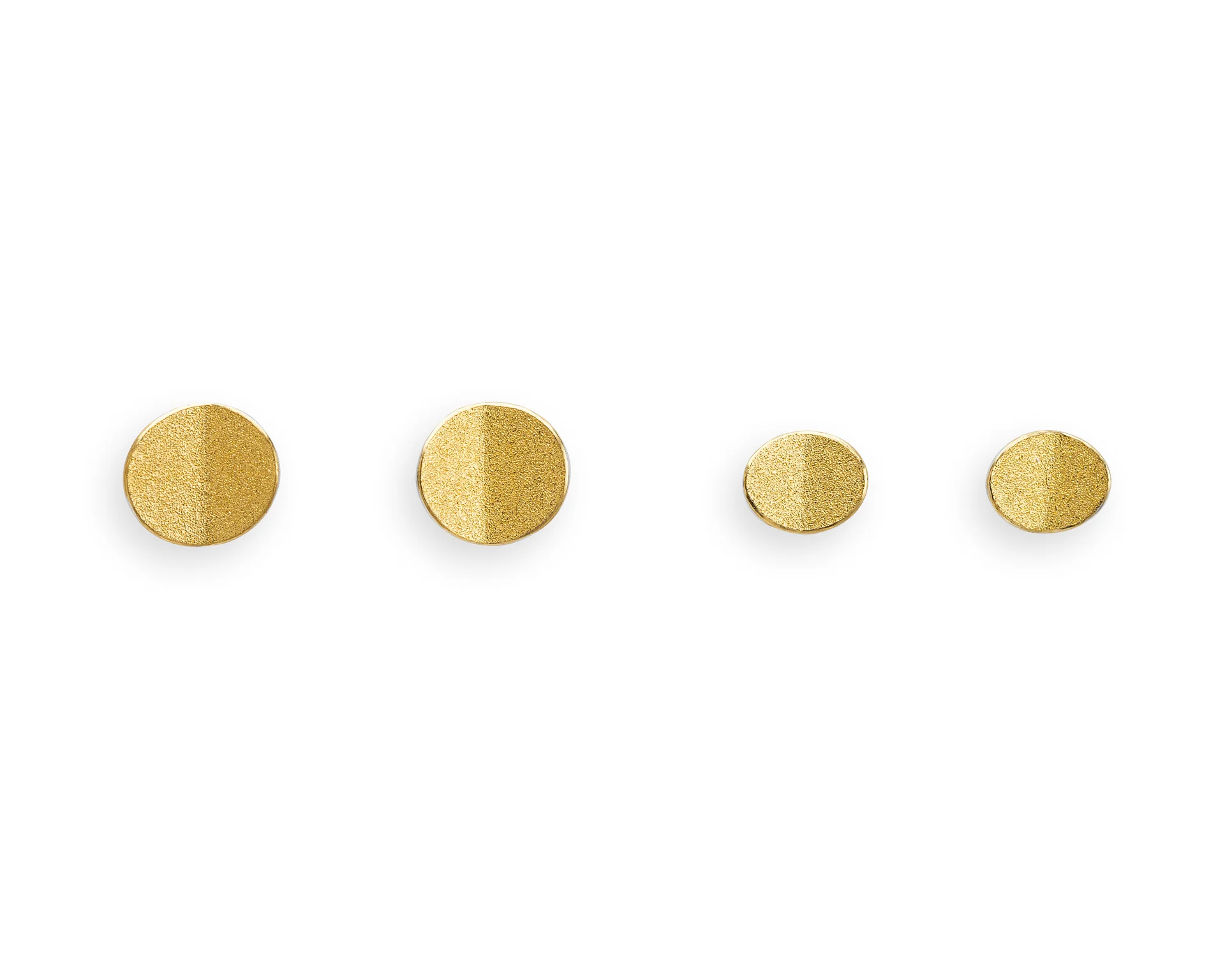 Fold studs Silver and fine gold bi-metal