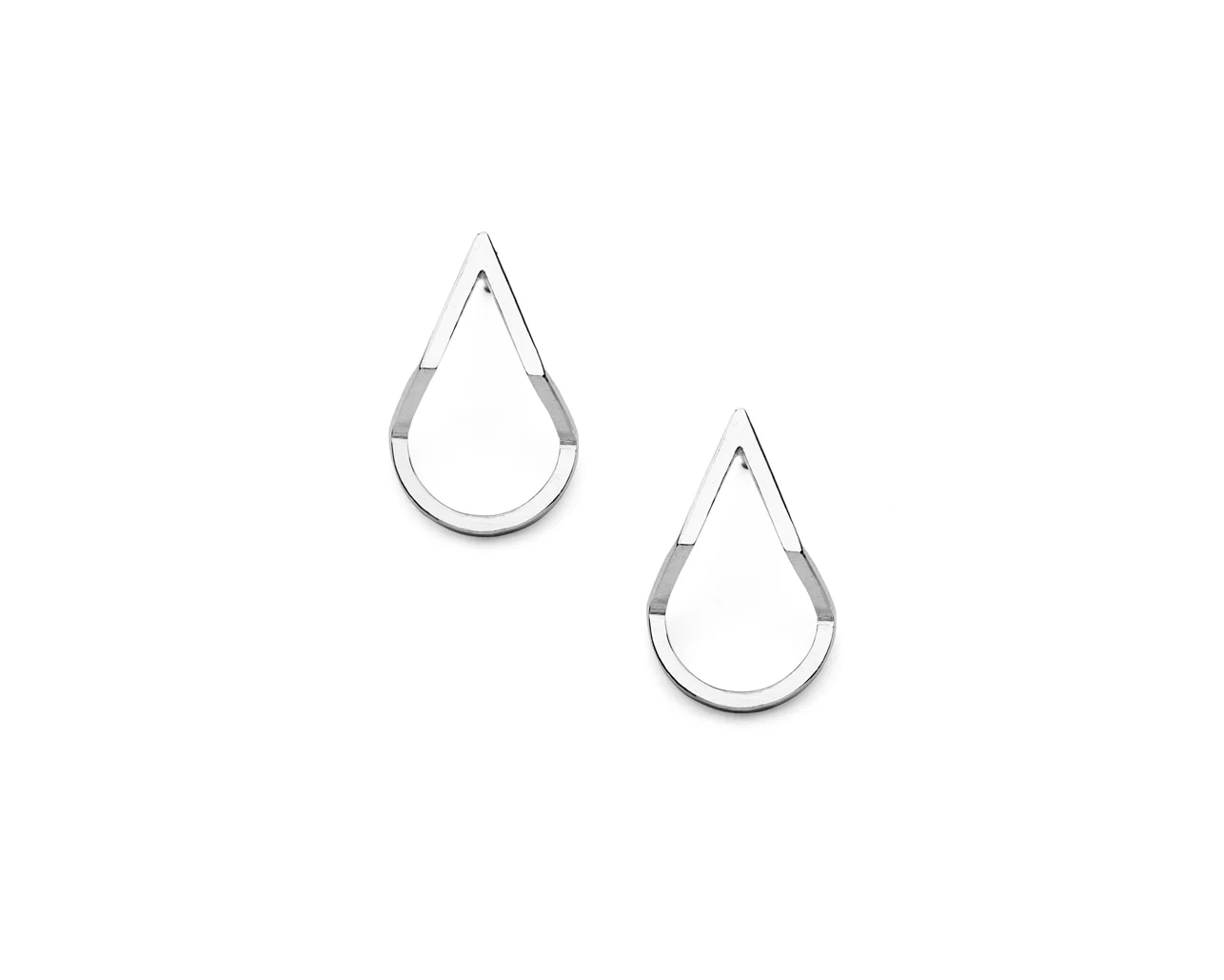 Teardrop earrings in silver by Heather Woof Jewellery.jpg