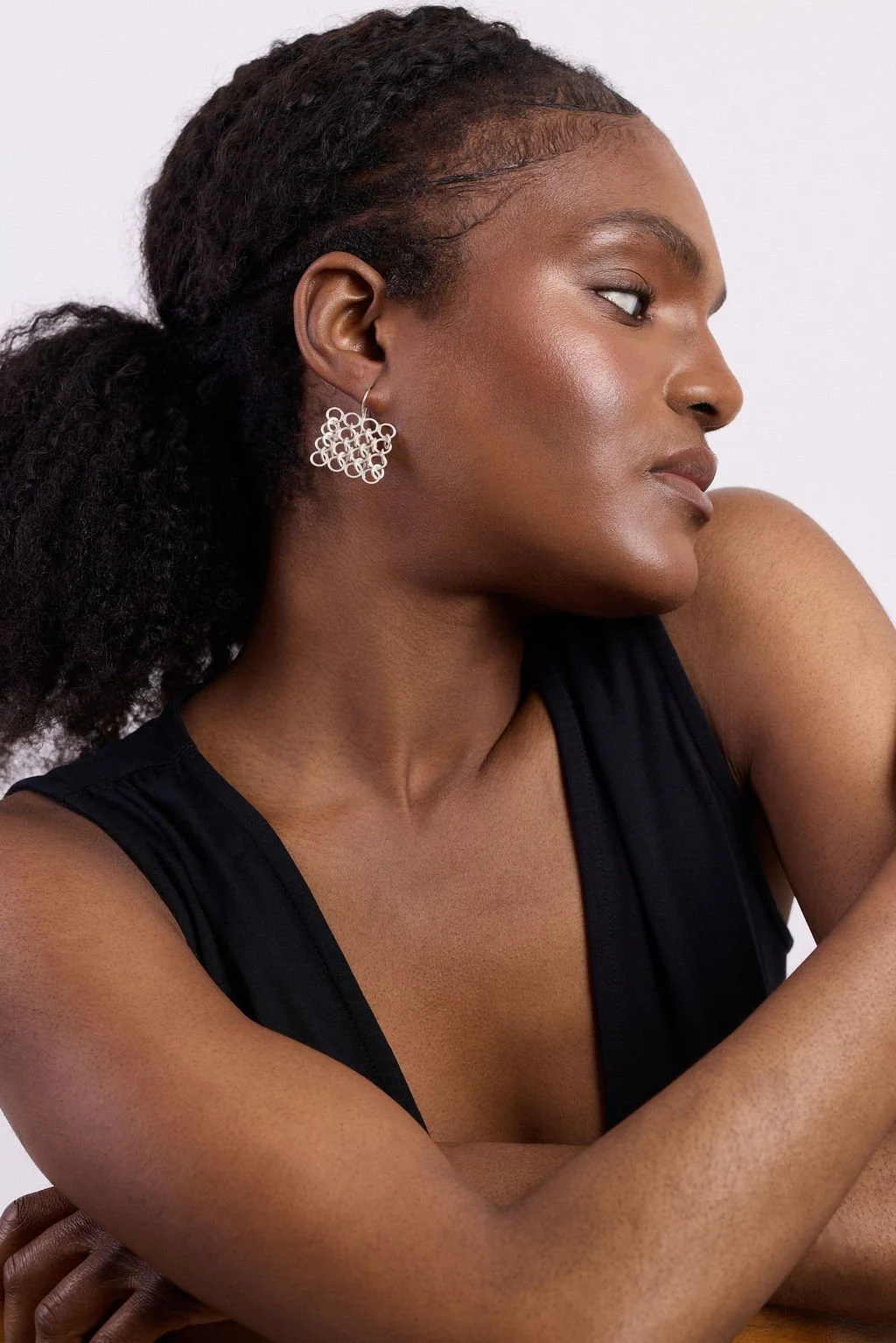 Quiver earrings - silver