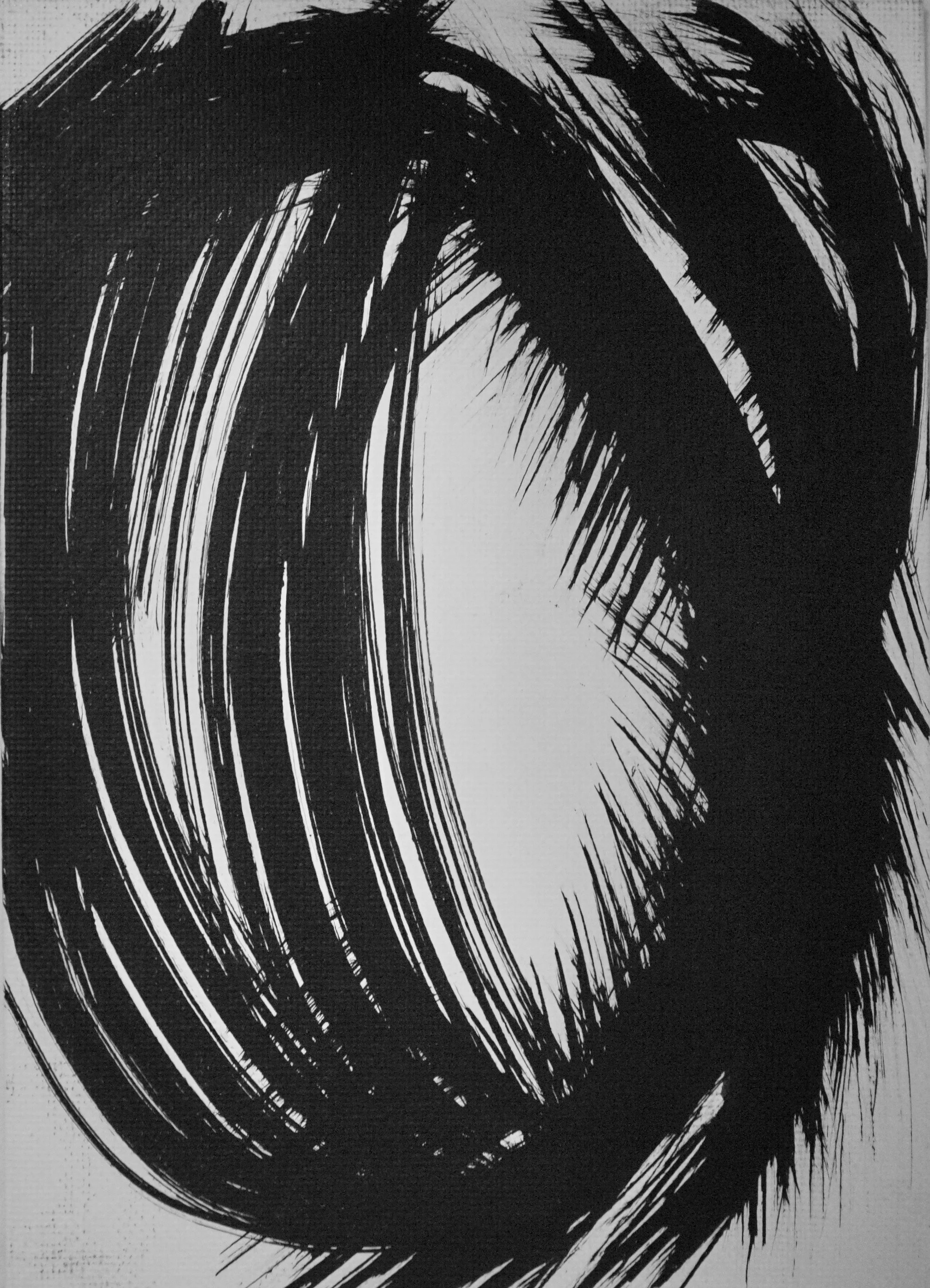 Black & White 5x7 Ink Painting