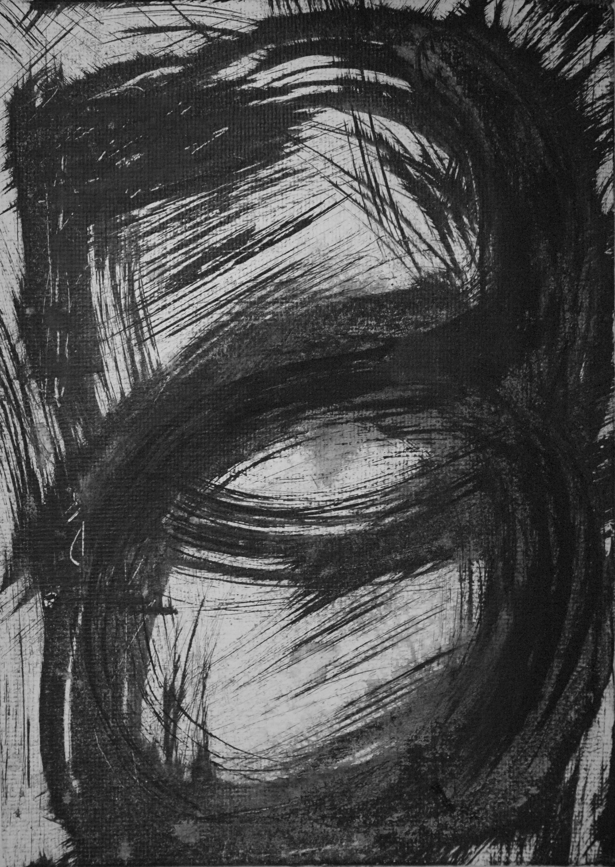 Black & White 5x7 Ink Painting