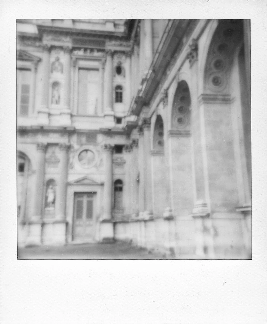 Paris, Black & White Landscape Polaroid