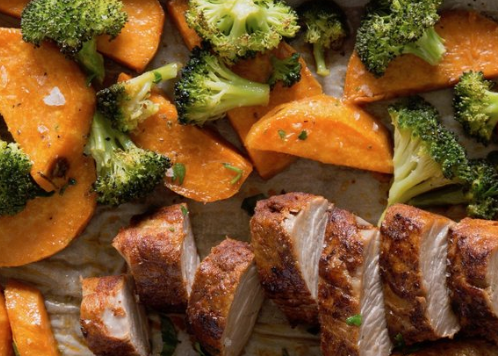 October 13th: Pork Tenderloin with Sweet Potatoes and Broccoli