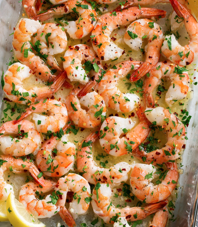 February 6th: he Pasta Shop Fresh Pasta with Shrimp in a Butter, Lemon, Garlic Sauce; and Baguette