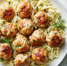 January 20th: Lemon Dill Chicken Meatballs with Orzo