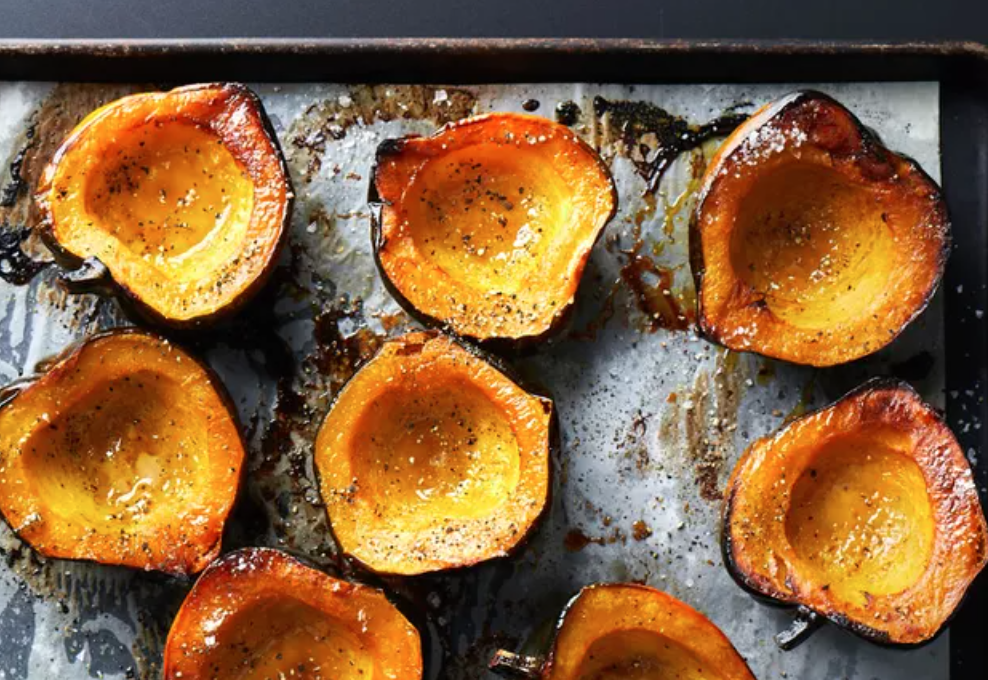 Brown Sugar Roasted Acorn Squash