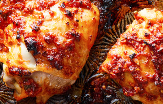 March 2nd: Roasted Chicken Thighs with Moroccan Couscous Salad with Fresh Herbs, Chickpeas, Dried Apricots, Arugula, and Lemon Dressing