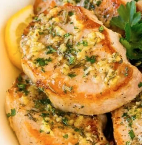 December 10th: Boneless Pork Chops with Lemon Caper Sauce