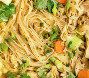 October 19th: Lemongrass Broth Bowls with Yellow Curry Chicken; Rice Noodles and Vegetables