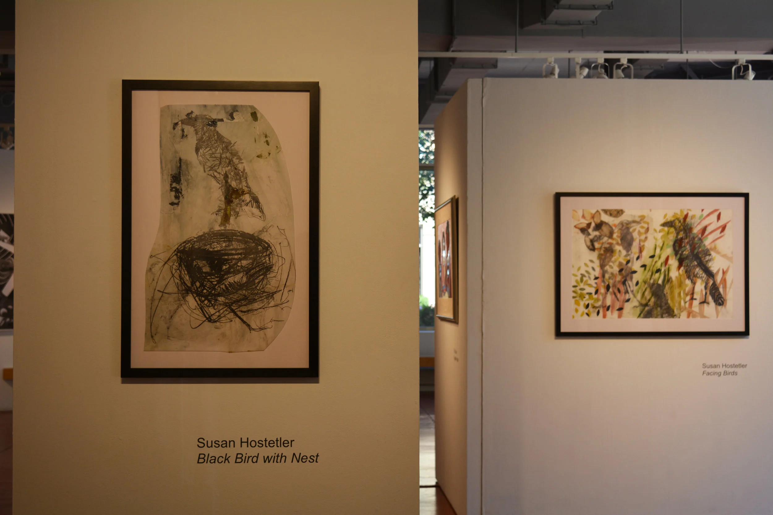 Greater Reston Arts Center, works on mylar with graphite, gouache, mixed media