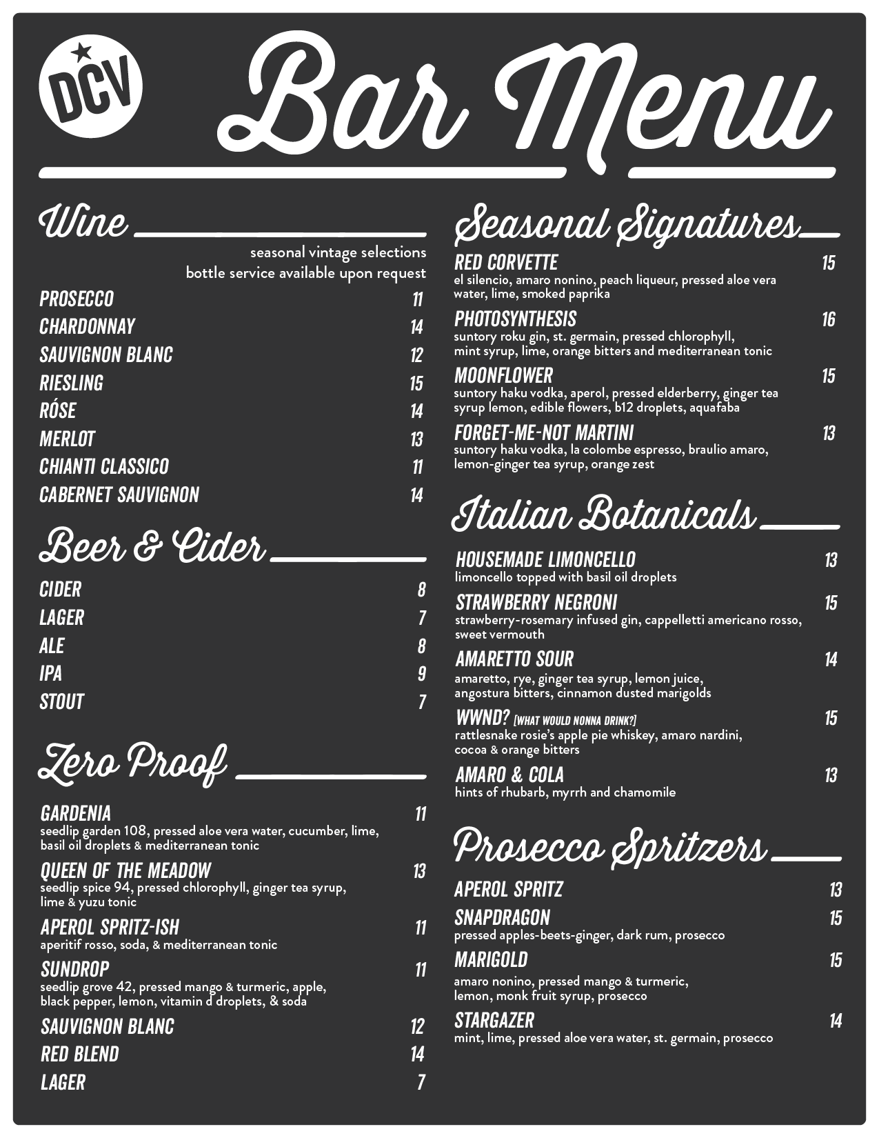 DC VEGAN — Botanical Bar