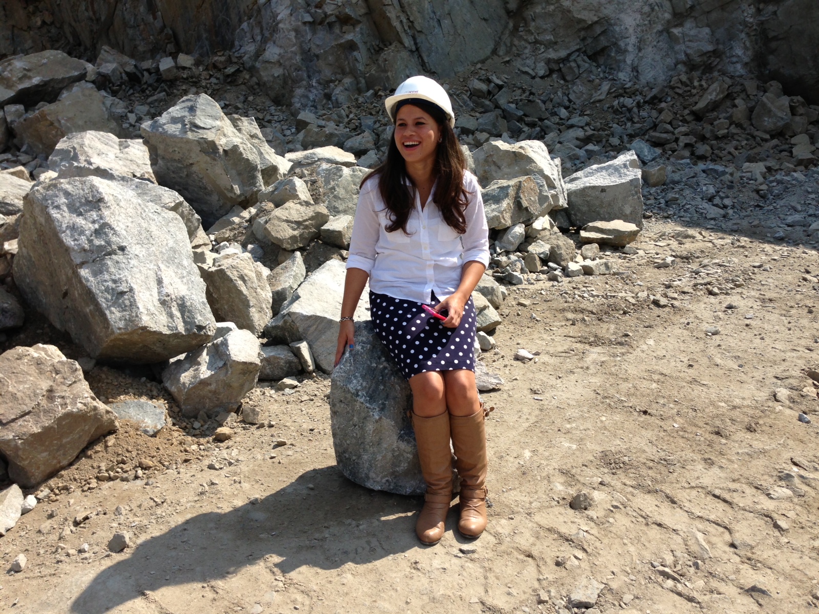 Diana is a fan of the granite boulders.