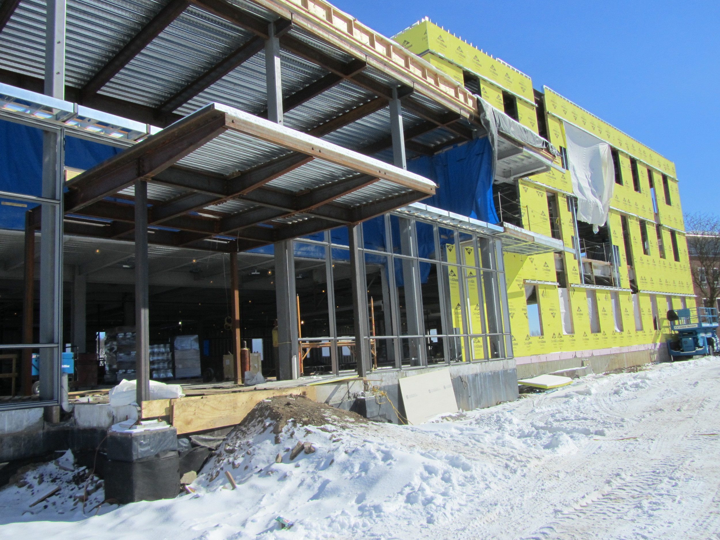 Front facade of New Academic Building
