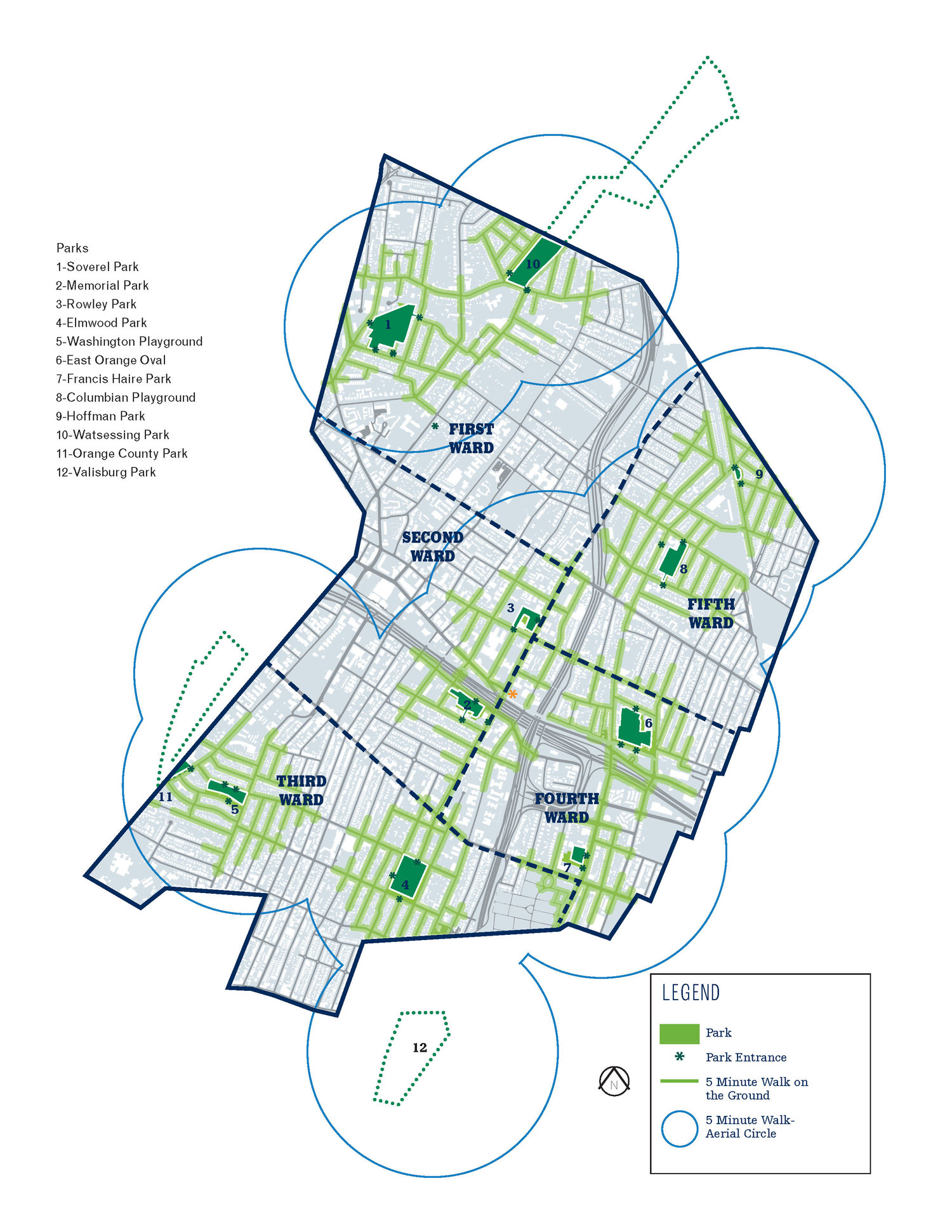 Map Of East Orange Nj East Orange Parks Master Plan, Sikora Wells Appel, Landscape Architecture —  Sikora Wells Appel Landscape Architecture