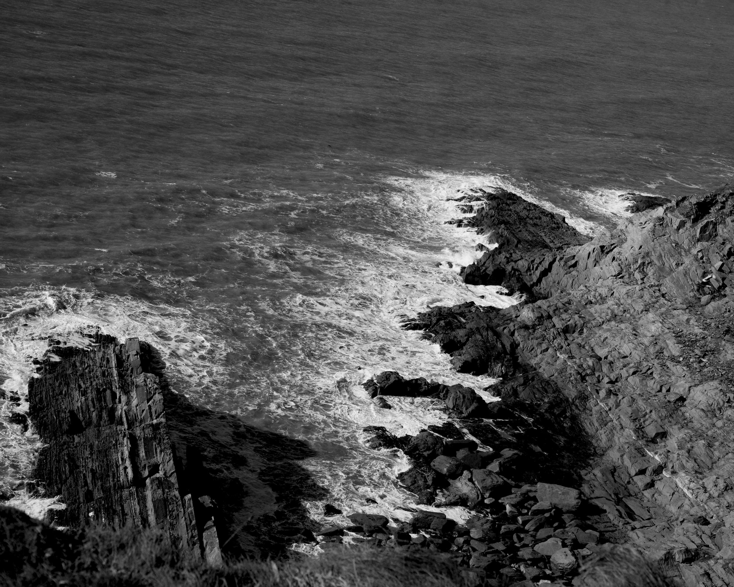 Kinsale Cliffs 16x20 B&W.jpg