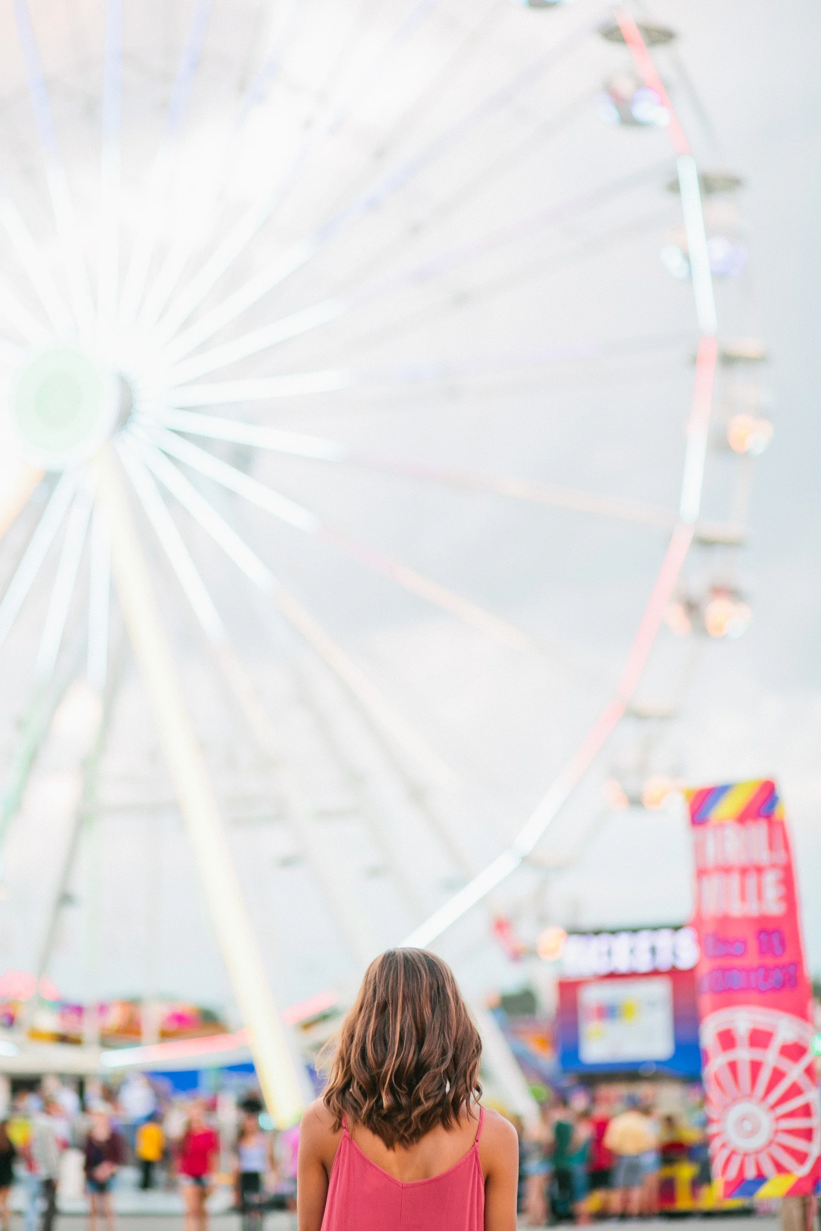 Iowa State Fair midway ferris wheel