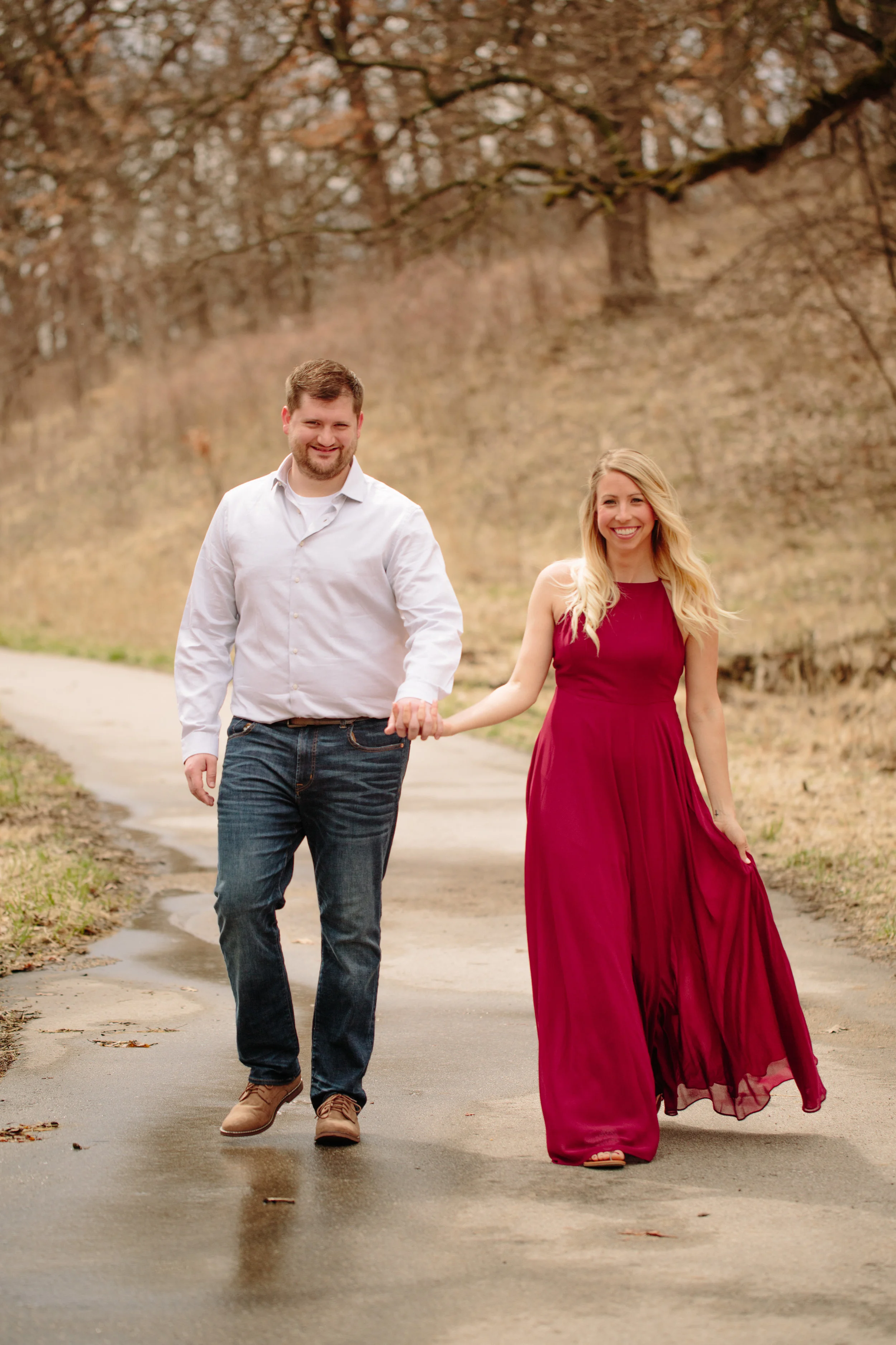 des moines iowa romantic engagement photographers christian