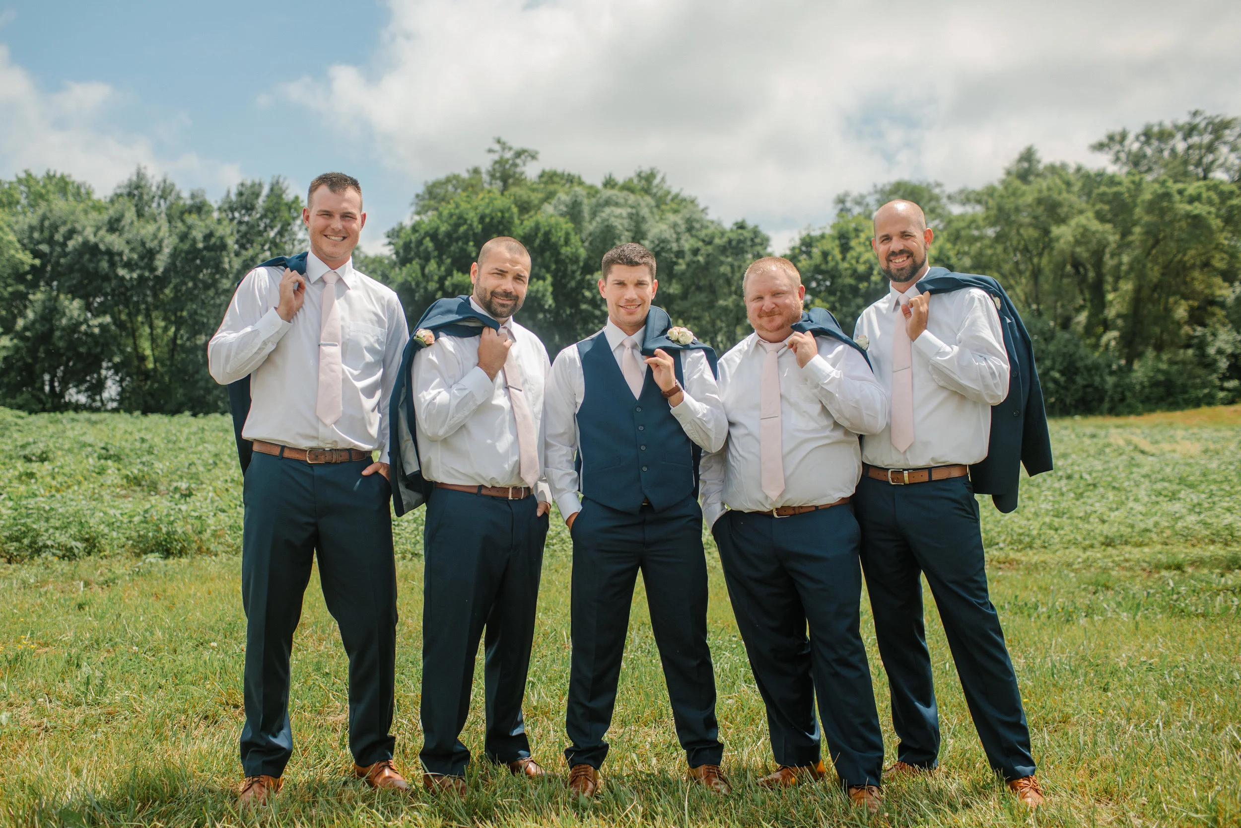 west des moines groom and groomsment in suits