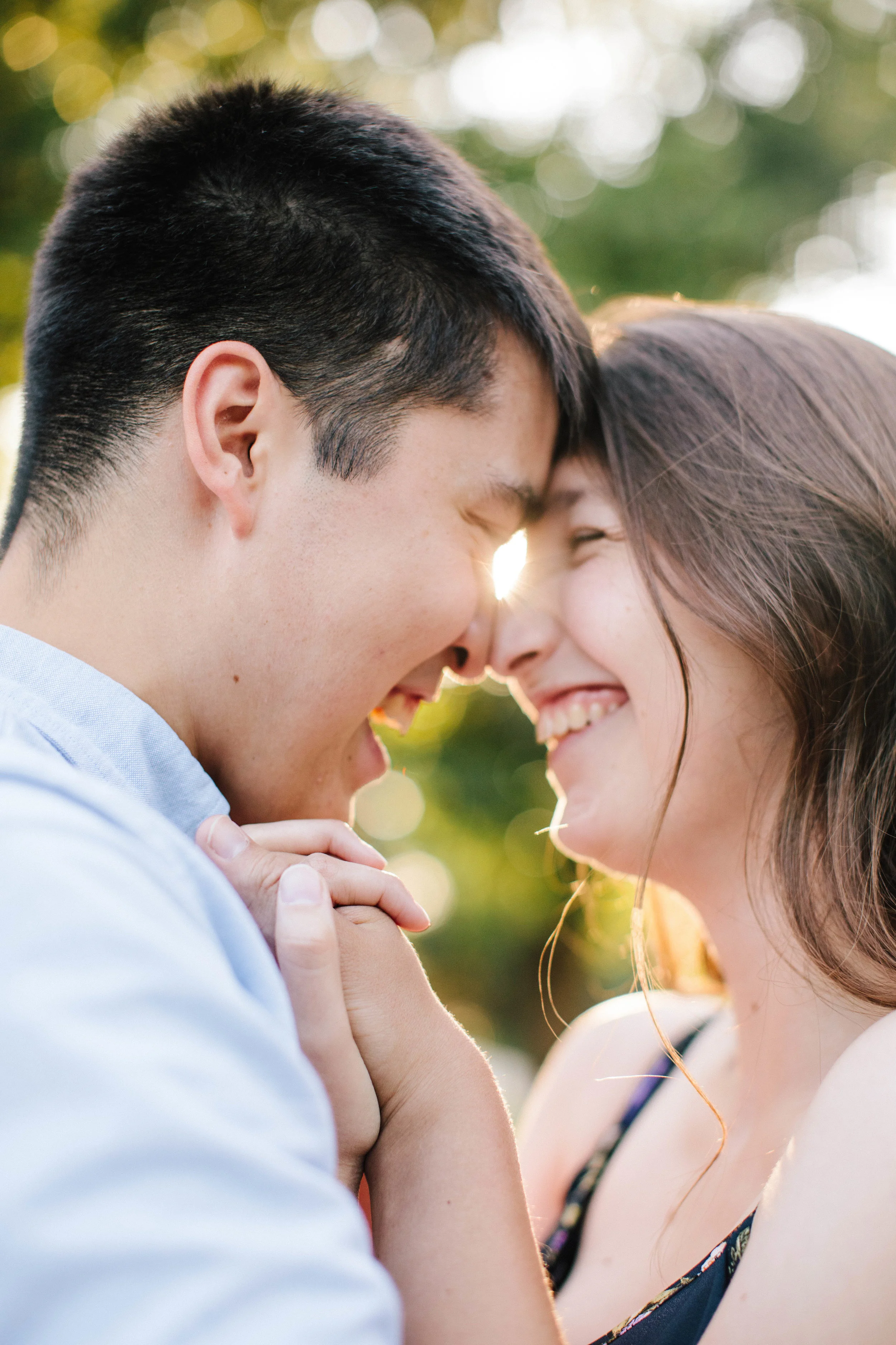 central iowa wedding photographers // brian and rebecca with sunflare