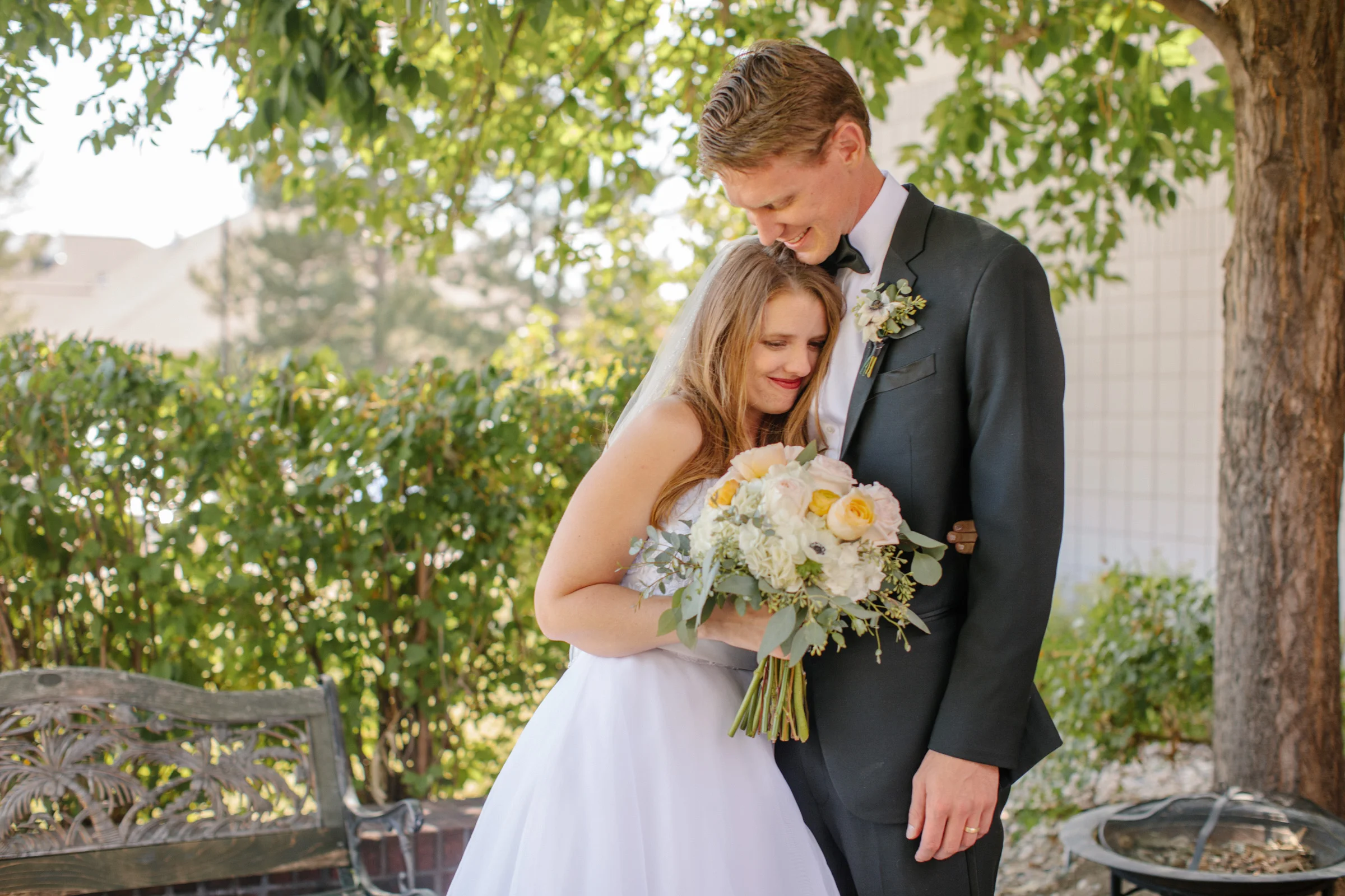 hugging after the ceremony