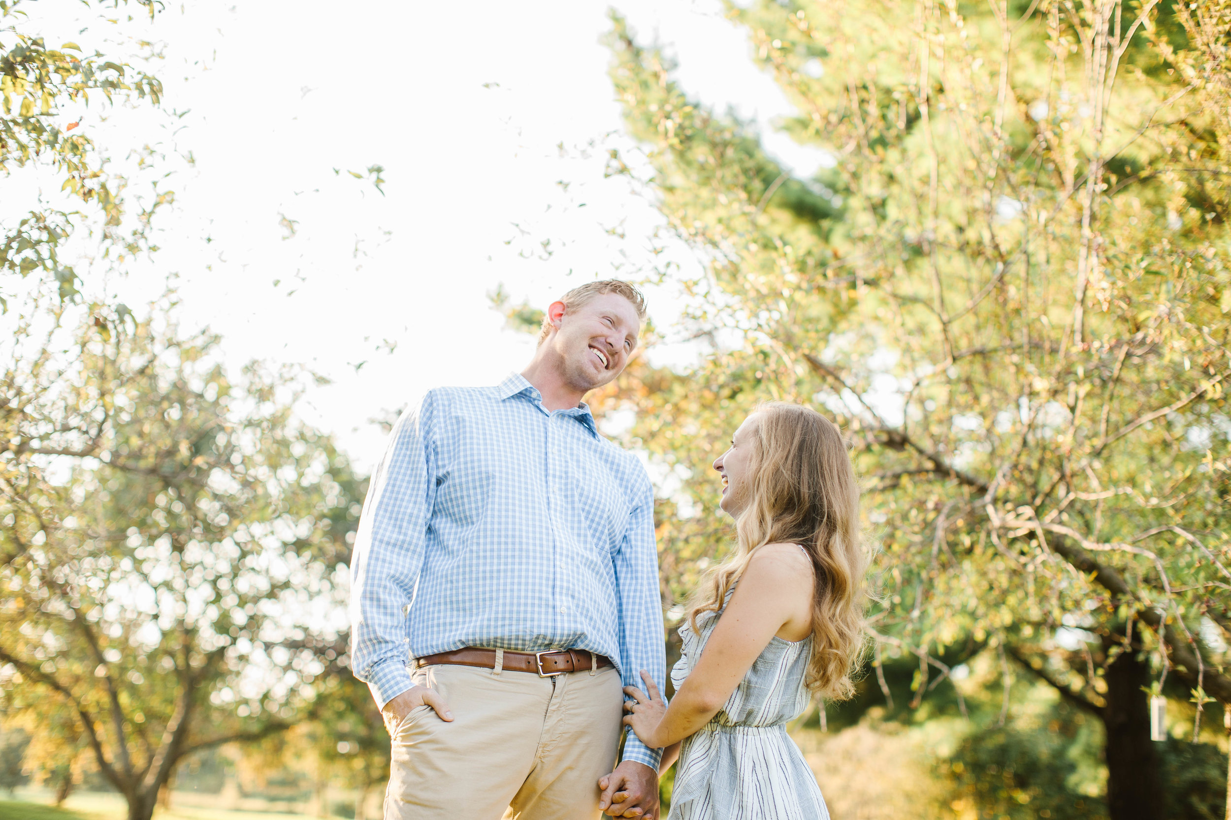 summer engagement wedding photos in pella iowa