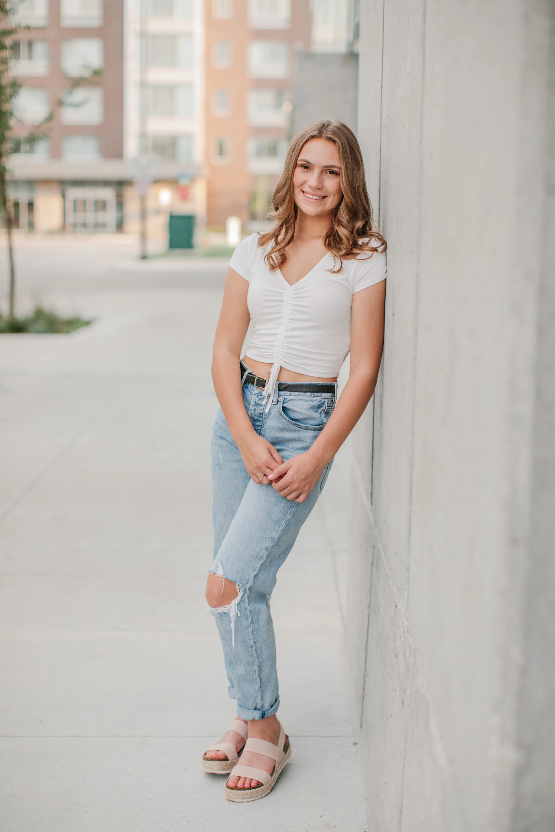 east village des moines iowa senior photos
