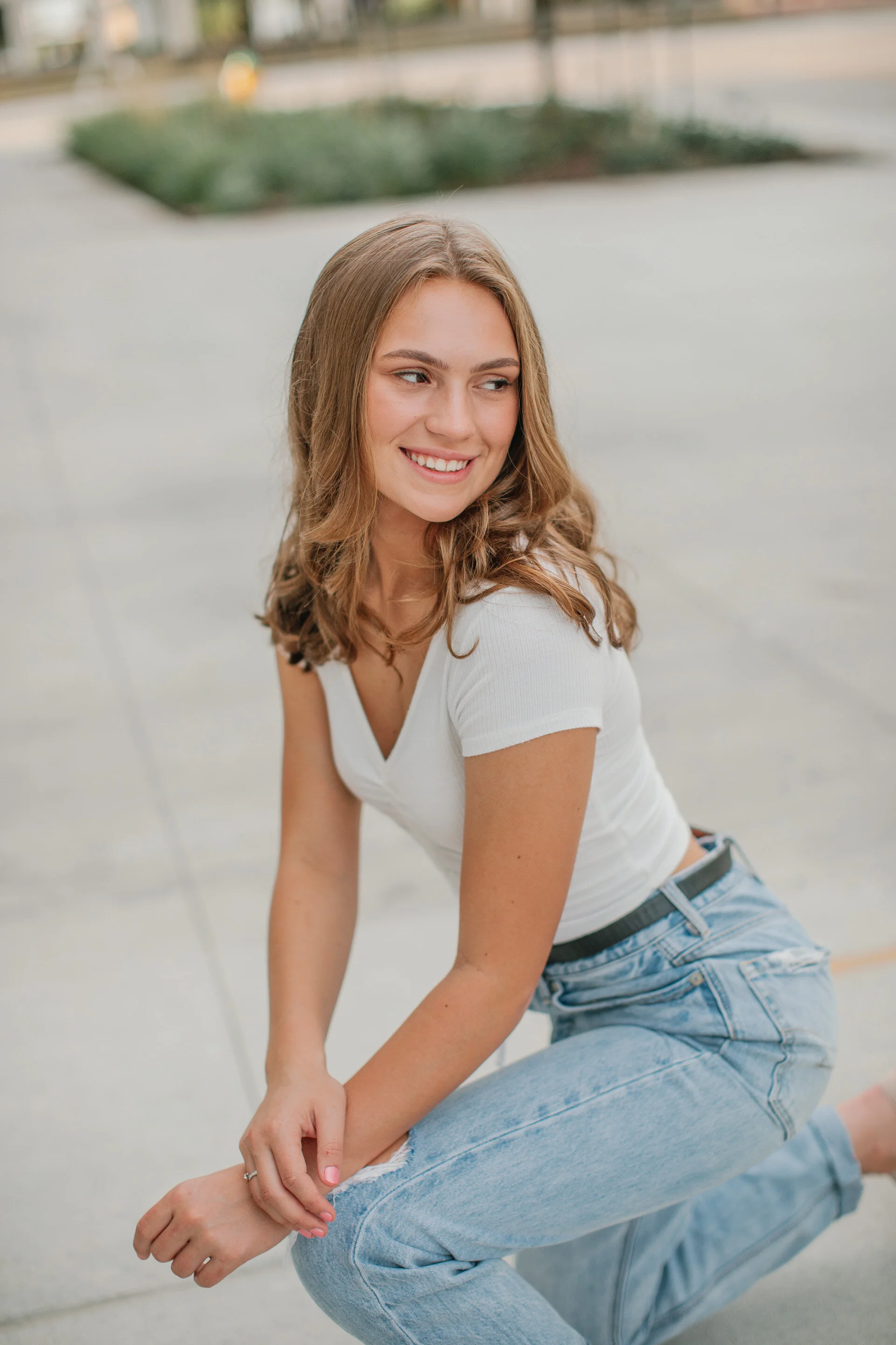 downtown des moines senior photography