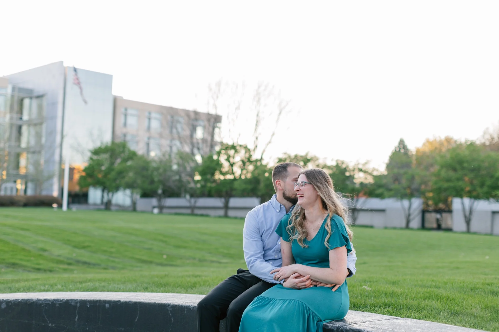 Classic Modern Waterworks Park Engagement Session // Kaitlin + Andrew